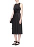 Figure View - Click To Enlarge - THE ROW - 'Lao' lace-up waist cotton poplin dress
