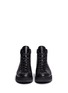 Front View - Click To Enlarge - ALEXANDER WANG - 'Cole' smooth leather boots