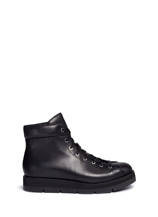 Main View - Click To Enlarge - ALEXANDER WANG - 'Cole' smooth leather boots