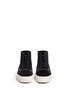 Front View - Click To Enlarge - ALEXANDER WANG - 'Perry' high top suede sneakers