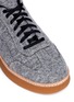 Detail View - Click To Enlarge - ALEXANDER WANG - 'Eden' low top quilted felt sneakers
