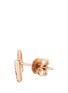 Detail View - Click To Enlarge - KHAI KHAI - 'Linear' sapphire 18k rose gold earrings