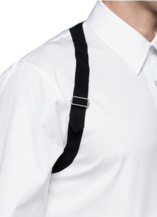 Detail View - Click To Enlarge - ALEXANDER MCQUEEN - Harness colourblock shirt