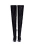 Back View - Click To Enlarge - BALENCIAGA - Inclined heel thigh high leather boots