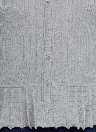 Detail View - Click To Enlarge - TORY BURCH - 'Margaret' peplum cardigan