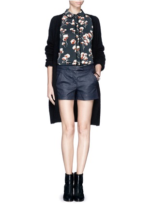 Figure View - Click To Enlarge - TORY BURCH - 'Winsor' floral crepe jersey blouse