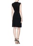 Back View - Click To Enlarge - TORY BURCH - 'Roberta' guipure lace overlay knit dress