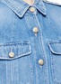 Detail View - Click To Enlarge - CLOSED - 'Blade' denim military long jacket