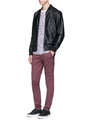 Figure View - Click To Enlarge - TOPMAN - Faux leather bomber jacket