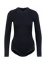 Main View - Click To Enlarge - ALAÏA - Point collar wool blend knit bodysuit