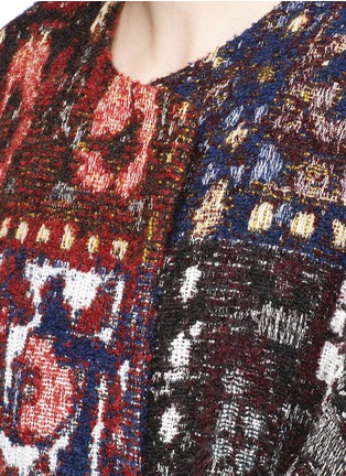 Detail View - Click To Enlarge - CHLOÉ - Tapestry jacquard wrap coat