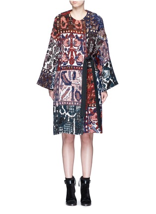 Main View - Click To Enlarge - CHLOÉ - Tapestry jacquard wrap coat