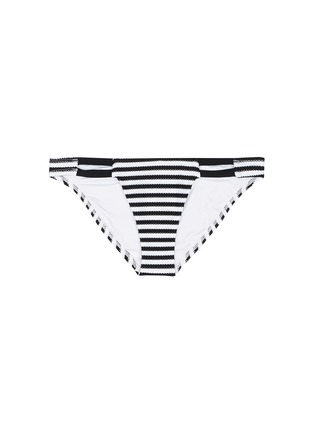 Main View - Click To Enlarge - VITAMIN A - 'Neutra' cutout hipster stripe full bikini bottom