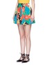 Front View - Click To Enlarge - ALICE & OLIVIA - 'Connor' floral print box pleat skirt