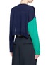 Back View - Click To Enlarge - PORTS 1961 - Colourblock pocket wool sweater