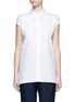 Main View - Click To Enlarge - BALENCIAGA - Pinstripe poplin sleeveless shirt