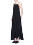 Figure View - Click To Enlarge - THEORY - 'Ressie' halterneck asymmetric silk dress