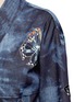 Detail View - Click To Enlarge - VALENTINO GARAVANI - Butterfly embroidered tie dye print denim kimono jacket