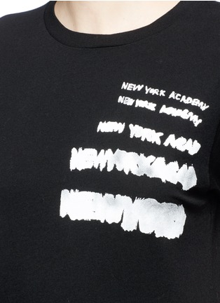 Detail View - Click To Enlarge - SAINT LAURENT - 'New York Academy' print jersey T-shirt