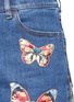 Detail View - Click To Enlarge - VALENTINO GARAVANI - Embroidered butterfly appliqué denim shorts