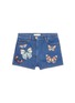 Main View - Click To Enlarge - VALENTINO GARAVANI - Embroidered butterfly appliqué denim shorts