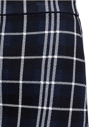 Detail View - Click To Enlarge - THEORY - 'Teslianna B' plaid knit skirt