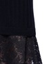 Detail View - Click To Enlarge - VALENTINO GARAVANI - Lace hem virgin wool-cashmere sweater dress