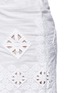 Detail View - Click To Enlarge - MIGUELINA - 'Minnie' geometric cutwork embroidery drawstring shorts