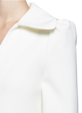 Detail View - Click To Enlarge - CO - Flared collar crepe top