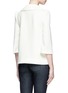 Back View - Click To Enlarge - CO - Flared collar crepe top