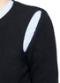 Detail View - Click To Enlarge - PORTS 1961 - Geometric cutout cashmere sweater