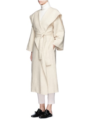 Figure View - Click To Enlarge - THE ROW - 'Lanja' oversize shawl lapel belted coat