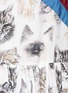 Detail View - Click To Enlarge - STELLA MCCARTNEY - 'Bellucci' stripe pleated cat print dress