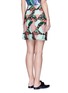 Back View - Click To Enlarge - EMILIO PUCCI - Patchwork lips lace pencil skirt