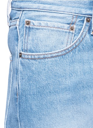 Detail View - Click To Enlarge - PORTS 1961 - Dipped hem whiskered jeans