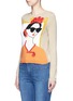 Front View - Click To Enlarge - ALICE & OLIVIA - 'Stace Face Frida' embellished sweater