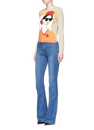 Figure View - Click To Enlarge - ALICE & OLIVIA - 'Stace Face Frida' embellished sweater