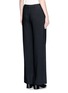 Back View - Click To Enlarge - HELMUT LANG - Ramie crepe wide flare pants