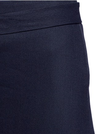 Detail View - Click To Enlarge - HELMUT LANG - Wrap back overlay crepe skirt