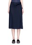 Main View - Click To Enlarge - HELMUT LANG - Wrap back overlay crepe skirt