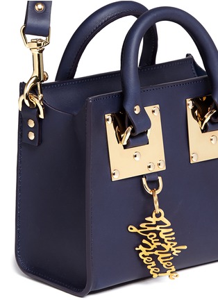 Detail View - Click To Enlarge - SOPHIE HULME - Mini leather box tote