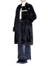 Figure View - Click To Enlarge - TOGA ARCHIVES - Embroidered trim faux fur coat