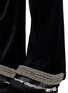 Detail View - Click To Enlarge - TOGA ARCHIVES - Embroidered cuff bonded velvet pants