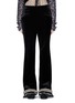 Main View - Click To Enlarge - TOGA ARCHIVES - Embroidered cuff bonded velvet pants