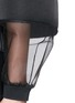 Detail View - Click To Enlarge - TOGA ARCHIVES - Sheer sleeve insert neoprene sweatshirt
