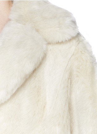 Detail View - Click To Enlarge - TOGA ARCHIVES - Notched lapel cropped faux fur jacket