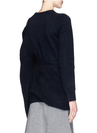 Back View - Click To Enlarge - TOGA ARCHIVES - Asymmetric wrap layer wool sweater