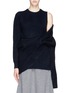 Main View - Click To Enlarge - TOGA ARCHIVES - Asymmetric wrap layer wool sweater