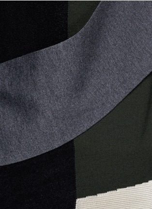 Detail View - Click To Enlarge - TOGA ARCHIVES - Colourblock panel wool sweater