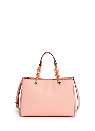 Back View - Click To Enlarge - MICHAEL KORS - 'Cynthia' medium saffiano leather satchel